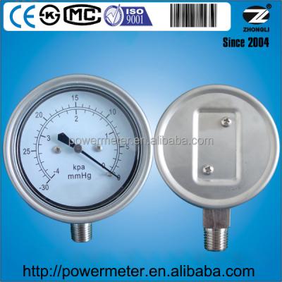 China - 4 kpa at 0 and -30 mmHg at 0 1/4