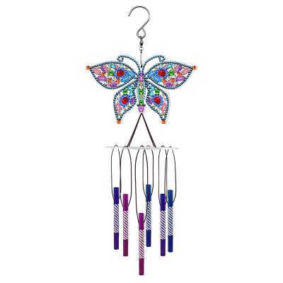 China New Arrival Modern Butterfly Bird Animal Pattern Diy Diamond Painting Wind Chime Pendant For Wholesale for sale