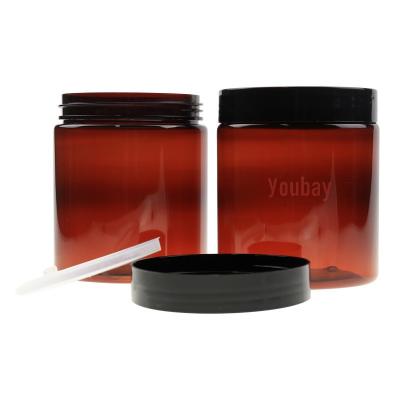 China 2021 new arrivals plastic container empty skin care packaging of cosmetic 8 ounces skin care tan cream container for sale