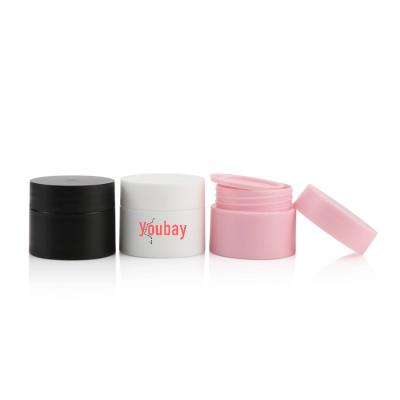 China BEAUTY PACKAGING 2021 new arrivals 20g 20ml color pink white empty pet plastic containers small for lip balm cream container for sale