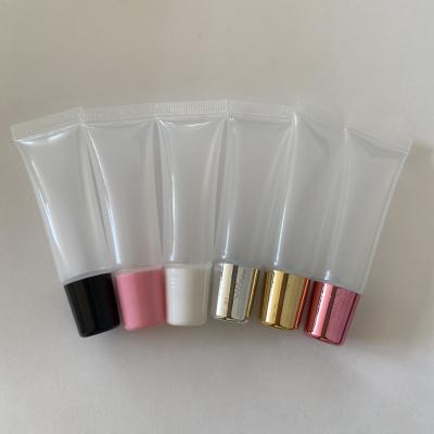 China 2021 moq luxury newcomers empty pink tube gold stocking lip gloss container tube pink lip gloss containers for sale