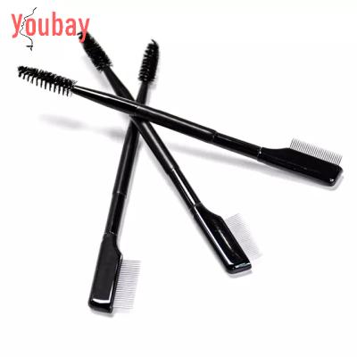 China 2020 Luxury New Fashion Double Eyelash Extension Tool Eyebrow Comb Eyelash Makeup Beauty Brush Tool for sale