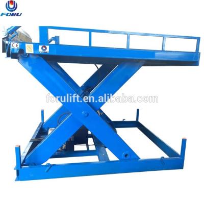 China 5 Ton Heavy Duty Hydraulic Car Lift Basement Car Scissor Lift 1200mm*2400mm 1200mm*2400mm for sale