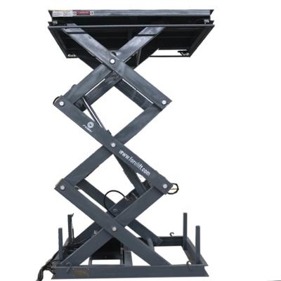 China Stationary Hotels Hydraulic Material Motorcycle Platform Lift For Warehouse for sale