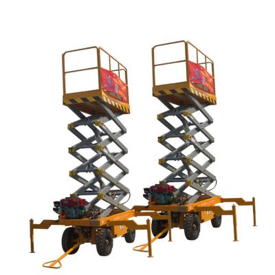 China Indoor or outdoor lifting platform 12m indoor or outdoor mobile aerial work aerial work hydraulic scissors indoor or outdoor aerial work lifting platform for sale