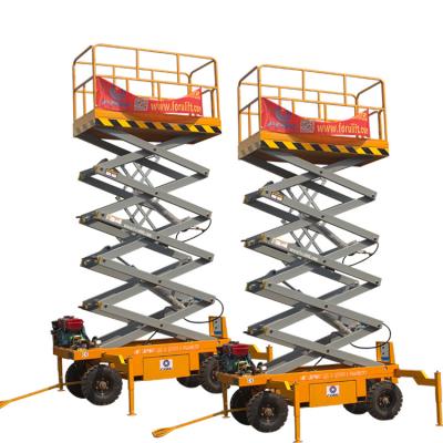 China Aerial Work Indoor or Outdoor Aerial Work 12m Indoor or Outdoor Scissor Lift Indoor Outdoor Indoor Scaffolding for sale