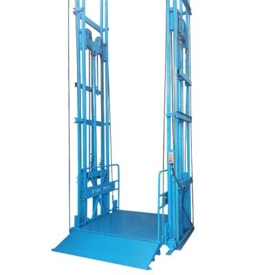 China Guide Rail Lift Explosion Proof Hydraulic Indoor And Outdoor Stationary Cargo Lift for sale