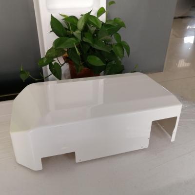 China Good Quality Custom Lightweight UAV Vacuum Forming White ABS Plastic UAV Drone Canopy Shell Parts for sale