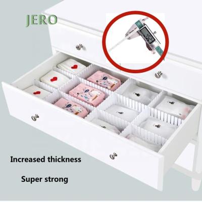 China Factory Wholesale High Efficient Thickness Plastic Kitchen Drawer Dividers Drawer Organizer Dividers 49.2*9.7cm 4.6mm for sale