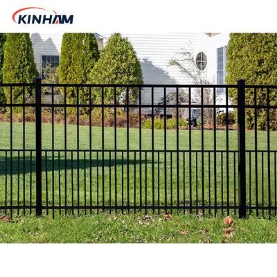 China China Wholesale New Design 4ft Modern High Quality Flat Surface Easily Assembled Black Aluminum Barrier Fencing Panel for sale