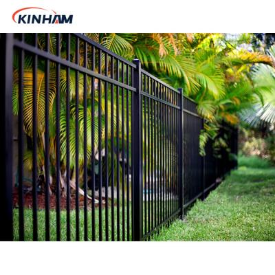 China Easily Assembled Modern Slat Privacy Easily Assembled Powder Coated Black Aluminum Fence for sale