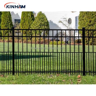 China Easily Assembled Garden Used Wrought Iron Fence For Sale Powder Coated Spear Top Steel Yard Fencing Cheap Price for sale