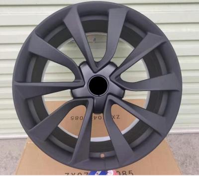 China Customized Morning Star Customized 17 18 19 20 21 22 23 24 Inch 5X112 5X120 Monoblock 1 Piece 5 Hole Forged Aluminum Alloy Wheel For Tesla for sale