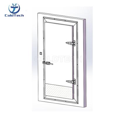 China Container Aluminum / PPGI / Embossed Stainless Steel Door Hinged Cold Room Doors With Good Insulation for sale