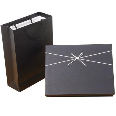 China Factory Recyclable Can Spot Wholesale Custom Black Top Gift Box for sale