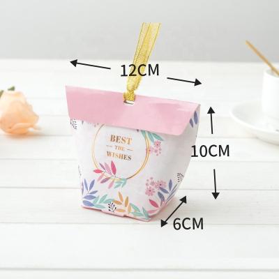 China Recycled Materials Best Selling Holiday Wedding Candy Box Flower Design Gift Packing Case, Paper Gift Sales Candy Box for sale