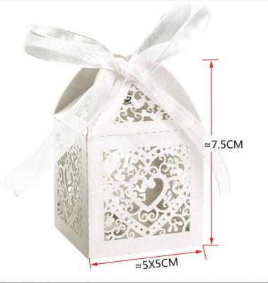 China Disposable Paper Box Maker Laser Cut Birdcage Wedding Candy Gift Box Nets Packaging Box for sale