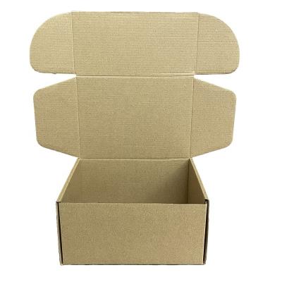 China Customized Recycled Corrugated Foldable Foldable Craft Kraft Paper Ad Box for sale