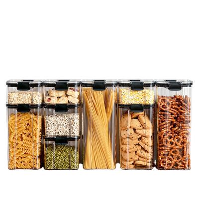 China Multigrain Plastic Storage Bin Box Noodle Refrigerator Food Storage Container Kitchen Stored Transparent Sealed Boxes for sale