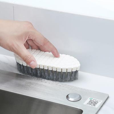 China Viable Kitchen Bathroom Toilet Glass Wall Glass Bath Brush Handle Sponge Bath BottomBathtub Cleaning Ceramic Cleaning Tools for sale