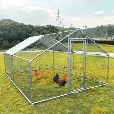 China Stocked In Stock 3*2m Large Metal Walk In Chicken Cage Hen Duck Dog Run House Chicken Cage for sale