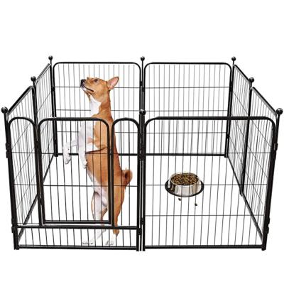 China Cheap Solid Farms Dog Cage Folding Dog Crate Kennel Pet Cage For Medium Large Dogs for sale