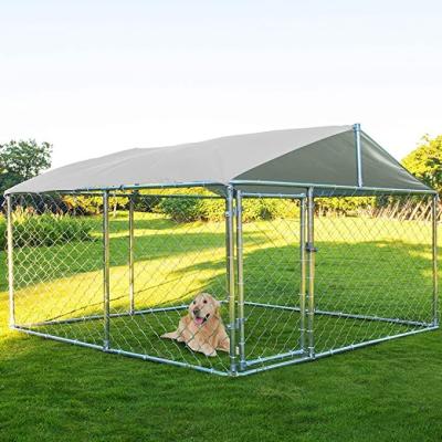 China Breathable Dog Kennel Cage Outdoor Metal Dog Cage Outside Heavy Duty Dog Kennel Pet Fence Fence for sale