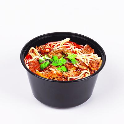 China Microwave Disposable Hot Food Soup Bowls Plastic Bowl With Lid for sale