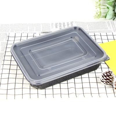 China Disposable 1000ML 1 Compartment Lunch Box Takeaway Food Container for sale