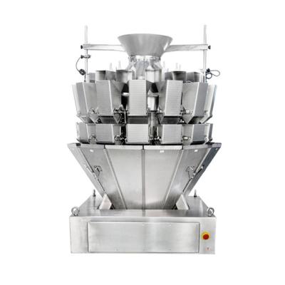 China High accuracy automatic screw feeding 14 head meat food multihead weigher for chicken en venta