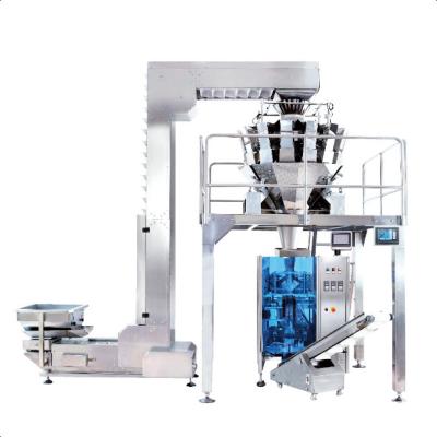 China Automatic high productivity multihead weigher weighing and packing machine for candy peanut snack en venta