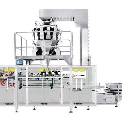 China Horizontal packing machine with Z conveyor for weighing hardware,coffee en venta