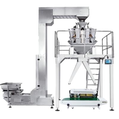 China Two Outlet Semi Auto Sugar Weighing and Packaging Machine Candy Packing Machine Packaging Line for sale