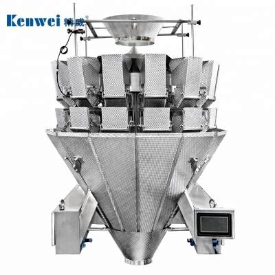 China automatic cheese multihead weigher and cheese packaging machine for soft and sticky food en venta