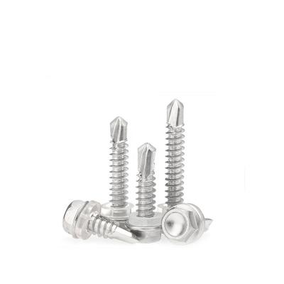 China Health Care Wholesale Metal Tek Stainless Steel Screws Hex Head Self Drilling Covering Rubber Gasket Screws for sale