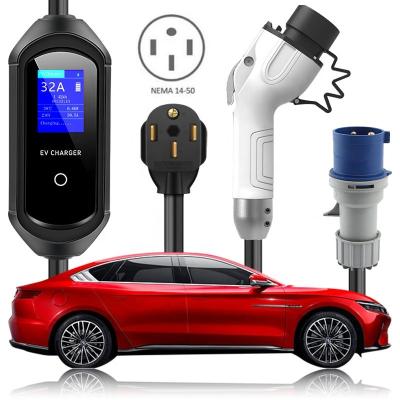 China Electric Car Charging 32A EV Chargepoint for BYD Song Yuan Plus Pro Electric Car 7KW GBT EV Portable Charger for BYD Han Tang Dolphin E2 E6 F-3 for sale