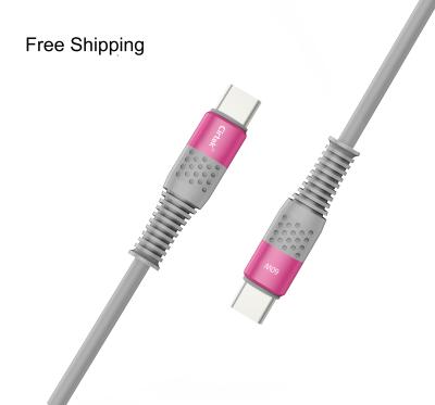 China Cirtek factory price unbreak usb data charger cable double mobile fast charging type high speed custom type unbreak phone charging logo1m 60w fast charging cable for sale