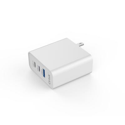 China Cirtek Versatile Free Shipping Safe 3 Ports Small Fast Charging Mini 65w USB C Wall Charger Cooler c Wall Charger for sale