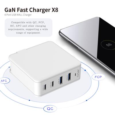 China Cirtek Versatile Free Shipping Four Convenient Interfaces Carry Fast USB-C Wall Charger QC3.0 Wall Charger Wall Charger With 100W Charging for sale