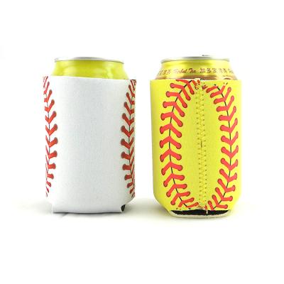 China Reusable Custom Baseball / Basketball Folded Neoprene Box Cooler Sleeve for sale