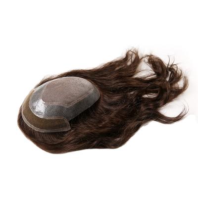 China Custom Body Wave Lace Front With PU Hair Quality Thin European Indian Hair Toppers For Women Hair for sale