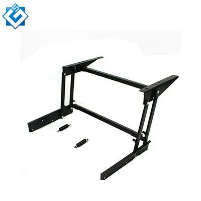 China Table Kitchen Diy Furniture Mechanism Spring Hinge Hardware Black Lift Up Coffee Table Top Mount for sale