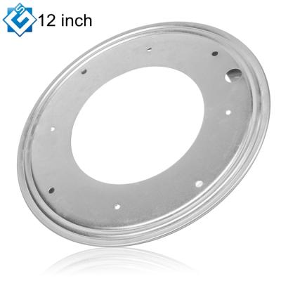 China Modern Furniture Design White Zinc 12 Inch 303mm Lazy Susan Round 360 Degree Display Turntable Rotating Base for sale