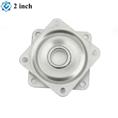 China Modern Hot Selling Full Swivel Table Base Hardware Accessories 2 Inch Ball Square 360 ​​Degree Rotating Biscuit Turntable for sale