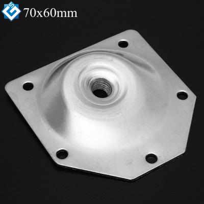 China Modern Heavy Duty Plate For Sofa Carbon Steel 70x67mm M8 5/16