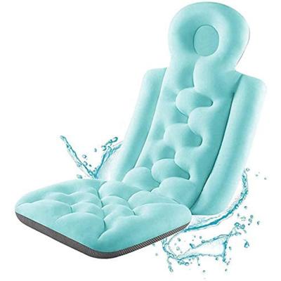 China Comfortable Stocked Bath Pillow Cushion Spa Bathing Protective Tub Cushion Non-Slip Waterproof Neck And Back Relax Bathroom Supply for sale