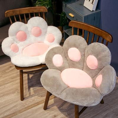 China Minimalist 1PC 2 Class Soft Plush Sofa Indoor Floor Home Chair Decor Winter Kids Girls Gift Paw Pillow Animal Seat Cushion for sale