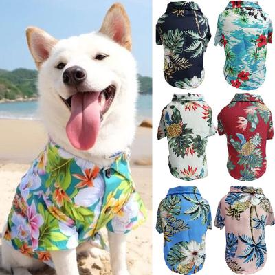 China Sustainable Style Hawaiian Dog Clothes French Bulldog Pet Clothes Summer Pet Clothing For Small Medium Dogs Puppy Chihuahua Ropa Perro Pug for sale