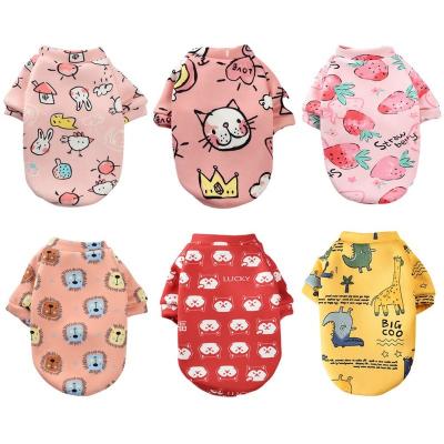 China Winter Print Viable Dog Costume Clothes Warm Dog Coat For Chiwawa Shih Tzu Pug Sweatshirt Puppy Cat Pullover Hoodie Pets Clothing for sale