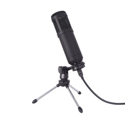 China Hot Selling Desktop Microphone Mic Cardioid Wired Studio Microphone Recorder with Tripod for sale